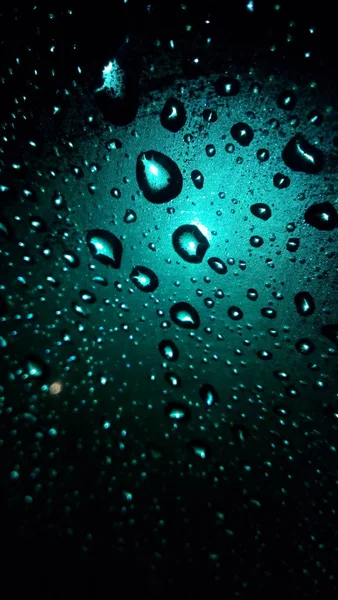 water droplets on glass