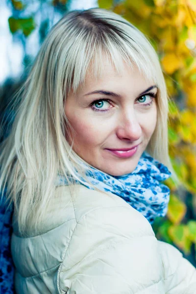 stock image girl outdoors in autumn