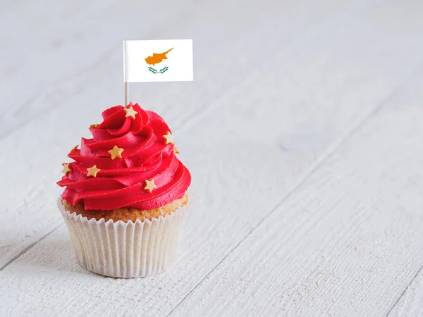 Cupcake with flag — Stock Photo, Image