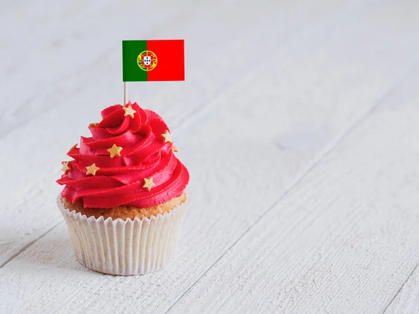 Cupcake with flag — Stock Photo, Image