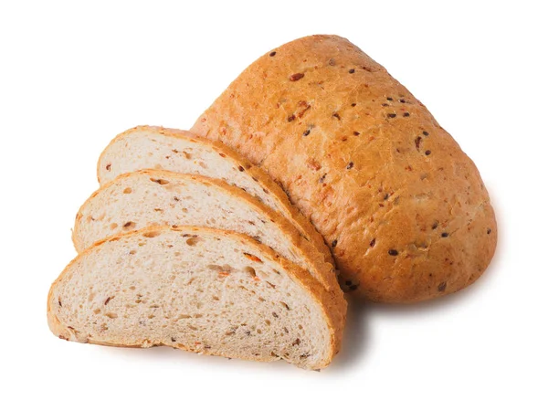 Brood met granen, zaden. geïsoleerd — Stockfoto