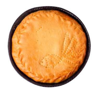 yuvarlak ev yapımı pasta