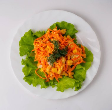 havuç ve mısır salatası