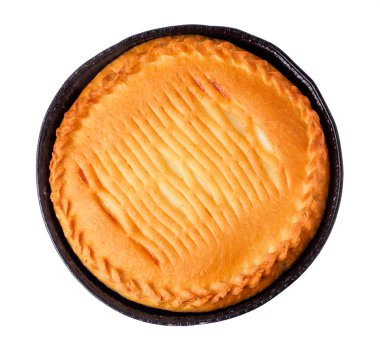 yuvarlak ev yapımı pasta