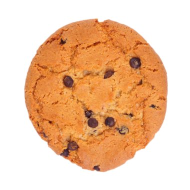 çikolata ile yuvarlak kurabiye