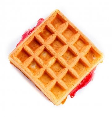 Dolgulu Kare gözleme. İzole