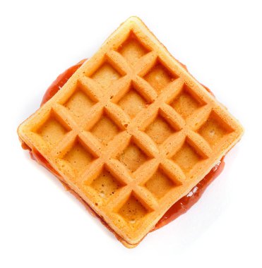 Dolgulu Kare gözleme. İzole