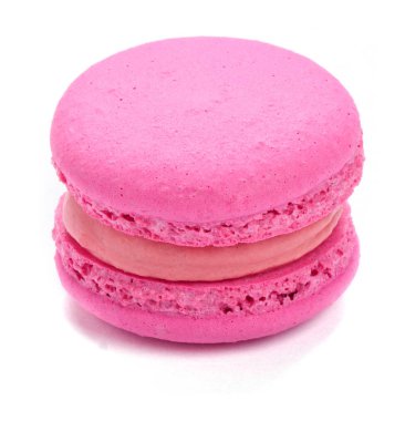 Pembe macaron izole