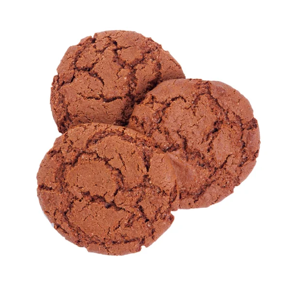 A kulaté čokoládové cookies — Stock fotografie
