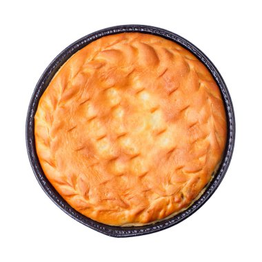 yuvarlak ev yapımı pasta