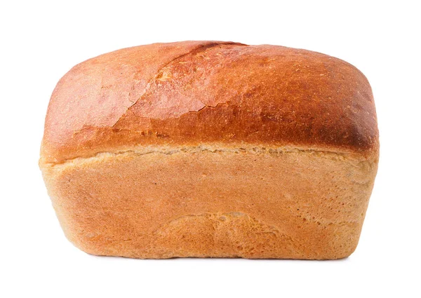 Råg färskt bröd vit bakgrund — Stockfoto