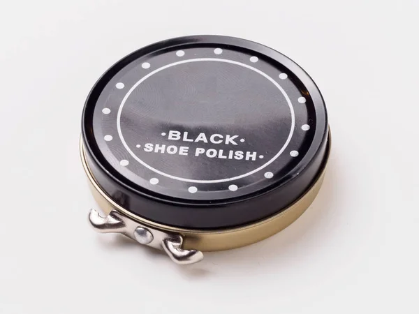 Shoe polish box isolated on a white background — Stock Photo, Image