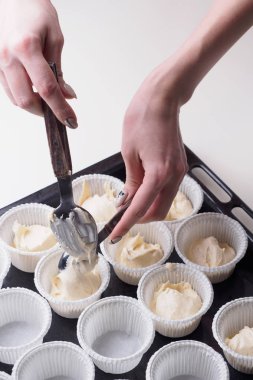 Cupcake kek kağıt formlar