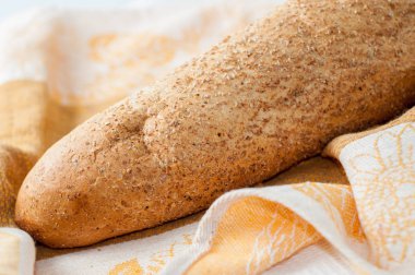 Fransız beyaz uzun baget ekmek bir tablo