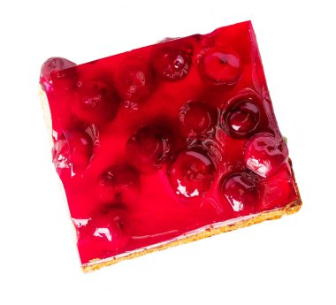 Beyaz bir arka plan üzerinde izole berry pie