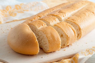 Beyaz ekmek bir tablo