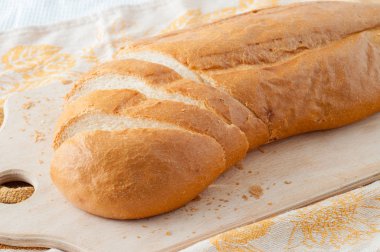Beyaz ekmek bir tablo