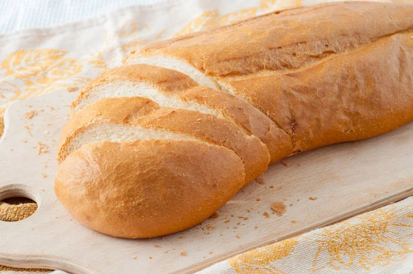 Beyaz ekmek bir tablo