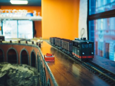 Prague, Çek Cumhuriyeti - 12 Ocak 2017: Vytopna - Restoran tren istasyonu Prag