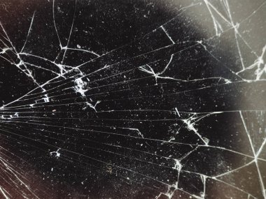 Smartphone kırık siyah ekran çatlamak doku arka plan