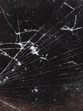 Smartphone kırık siyah ekran çatlamak doku arka plan