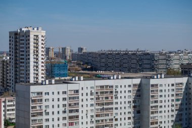 Naberezhny Chelny mikro ilçe şehir kama Nehri üzerinde