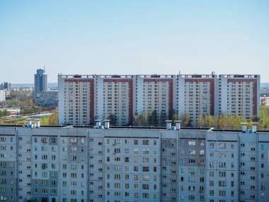 Naberezhny Chelny mikro ilçe şehir kama Nehri üzerinde