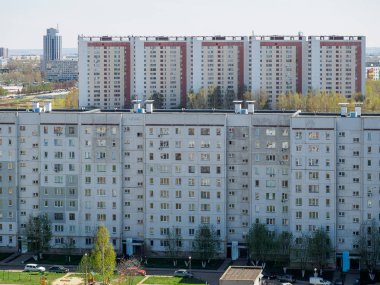 Naberezhny Chelny mikro ilçe şehir kama Nehri üzerinde