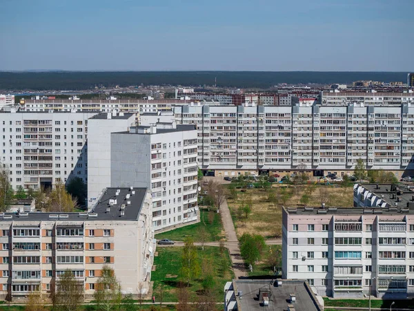 Naberezhny Chelny micro district city on kama river