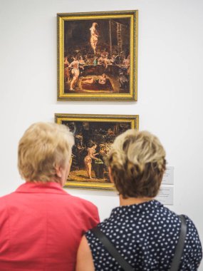 Tiflis, Gürcistan - Mayıs 2019: Tiflis 'teki Ulusal Sanat Galerisi