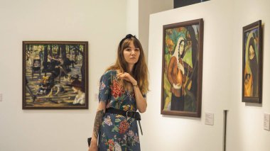 Tiflis, Gürcistan - Mayıs 2019: Tiflis 'teki Ulusal Sanat Galerisi