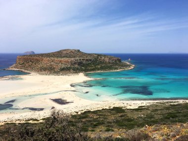 Balos lagün inanılmaz panorama görünüm