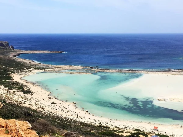 Balos-Lagune. Unglaublich schöne Strände von Beton — Stockfoto