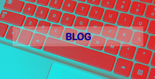 Çalışma alanı metin Blog ile — Stok fotoğraf