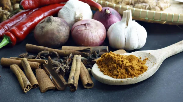 Ingredientes cozinha do Sudeste Asiático — Fotografia de Stock