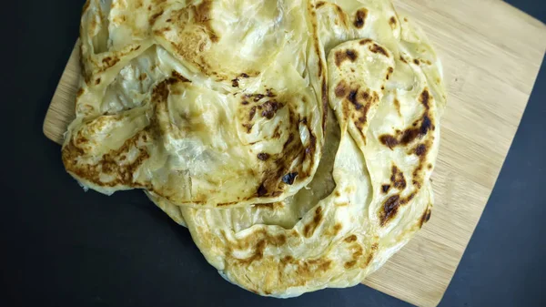 Curry Roti Canai e dhal — Fotografia de Stock