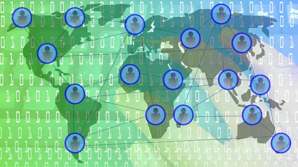 ネットワークの図 — ストック写真