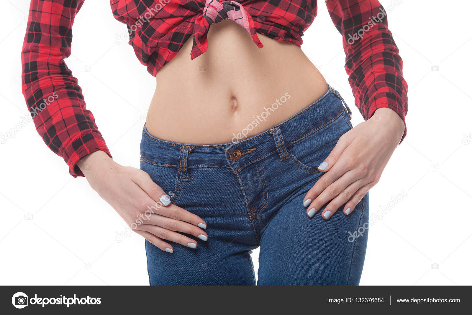 sexy body in jeans