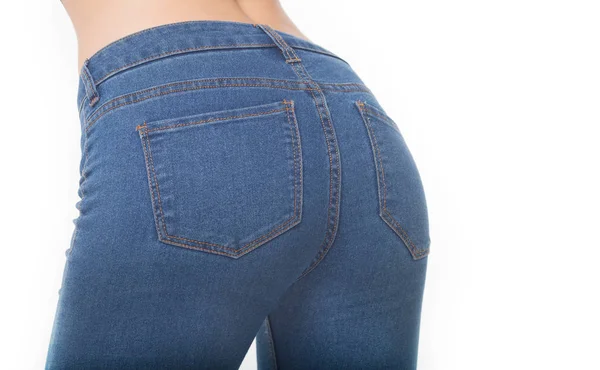 Sexy woman buttocks in jeans — Stock Photo, Image