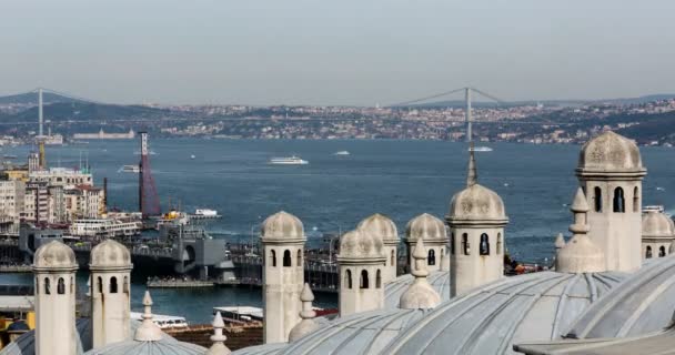 Ultra Hd 4 k χρόνος παύουν φωτογραφία Κωνσταντινούπολη Τουρκία — Αρχείο Βίντεο