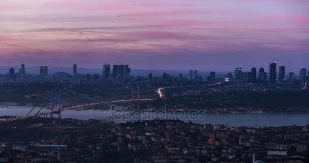 Ultra HD 4K time lapse fotografia Istanbul Turchia — Video Stock