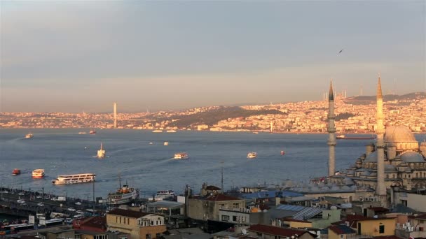 Вид на Стамбул — стоковое видео