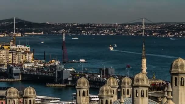 Tracking shot time lapse photography, istanbul Turkey — Stock Video