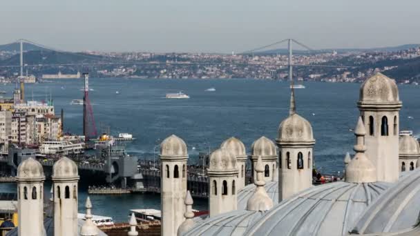 Ώρα λήξη φωτογραφία Κωνσταντινούπολη Τουρκία — Αρχείο Βίντεο