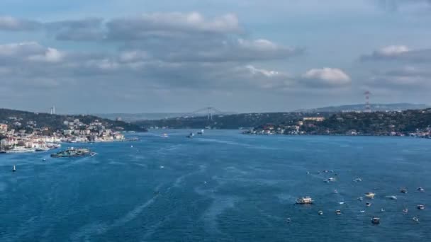 Time lapse fotografie istanbul Turkije — Stockvideo