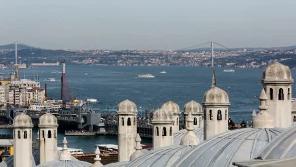 Tracking Shot Zeitraffer-Fotografie, Istanbul Türkei — Stockvideo