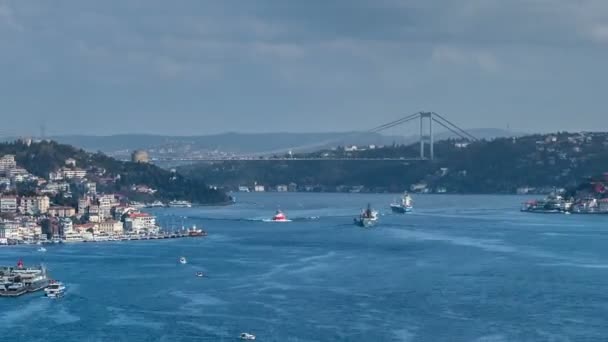 Time lapse fotografie istanbul Turkije — Stockvideo