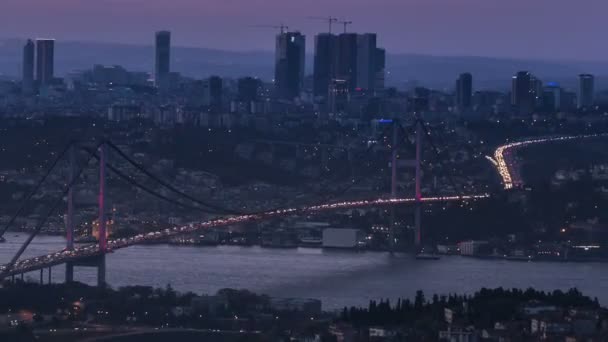 Zaman atlamalı fotoğraf istanbul Türkiye — Stok video