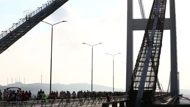 Corrida de maratona — Vídeo de Stock