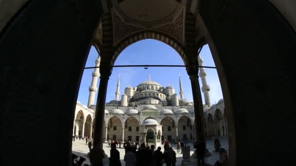 Blå moskén i Istanbul — Stockvideo